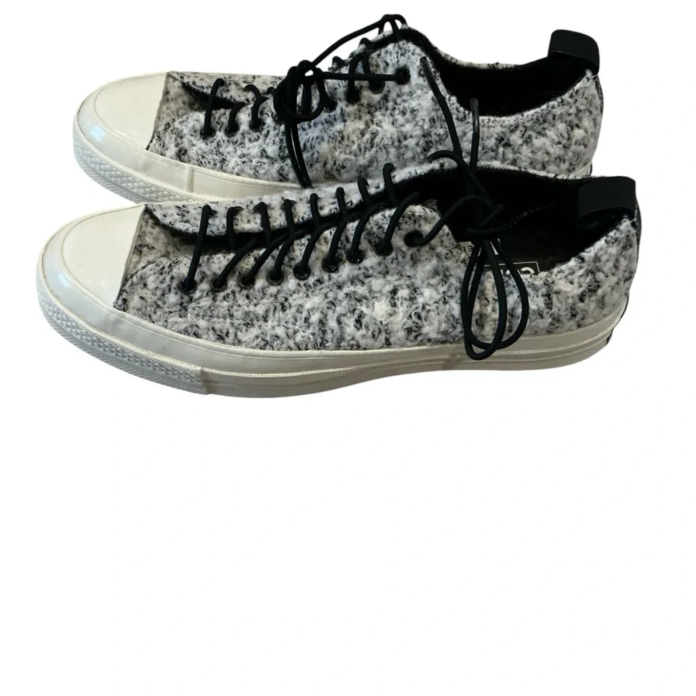 Converse Chuck Taylor 70 LO boucle wool white black sneaker mens 6.5 women’s 8.5